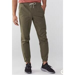 Vuori Men’s Ripstop Traveler Jogger Pants Green XL Hiking Outdoor Organic Cotton